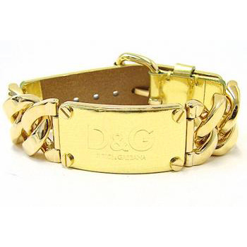 [해외] (여) NWT Dolce &amp; Gabbana D&amp;G Jewels DJ0723 Gold Tone Bracelet